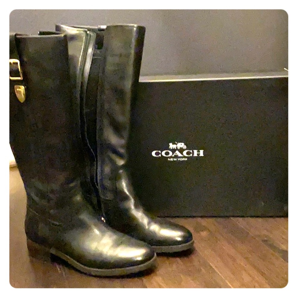 Coach Easton Semi Matte Calf Boots